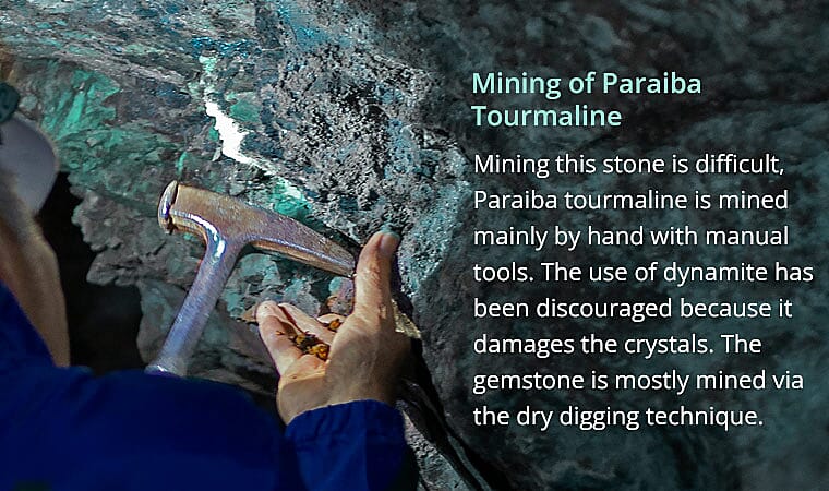 Mining of Paraiba Tourmaline