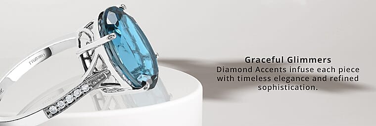 Luxoro AAA London Blue Topaz Ring in 10K Gold Banner