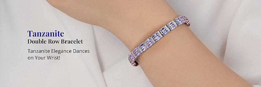 Tanzanite Double Row Bracelet Banner