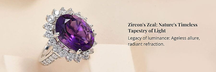 Zircon's Zeal: Nature's Timeless Tapestry of Light Banner