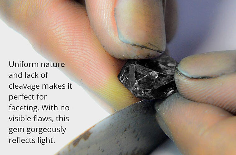 Spinel gems are hard