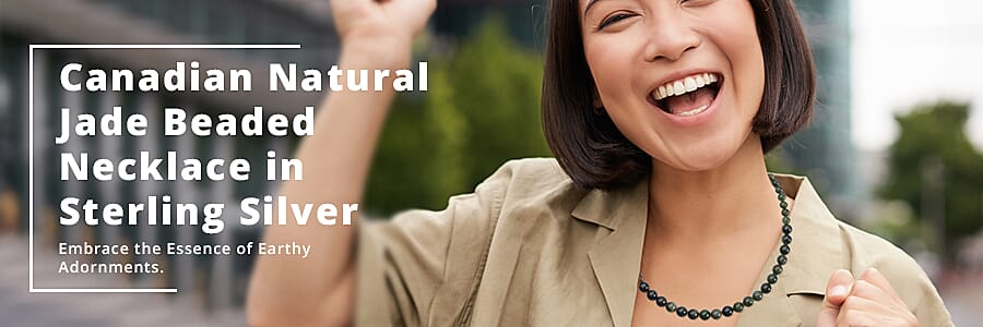 Canadian Natural Jade Beaded  Banner