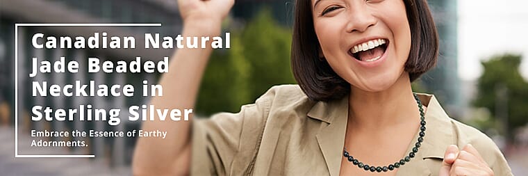 Canadian Natural Jade Beaded Banner