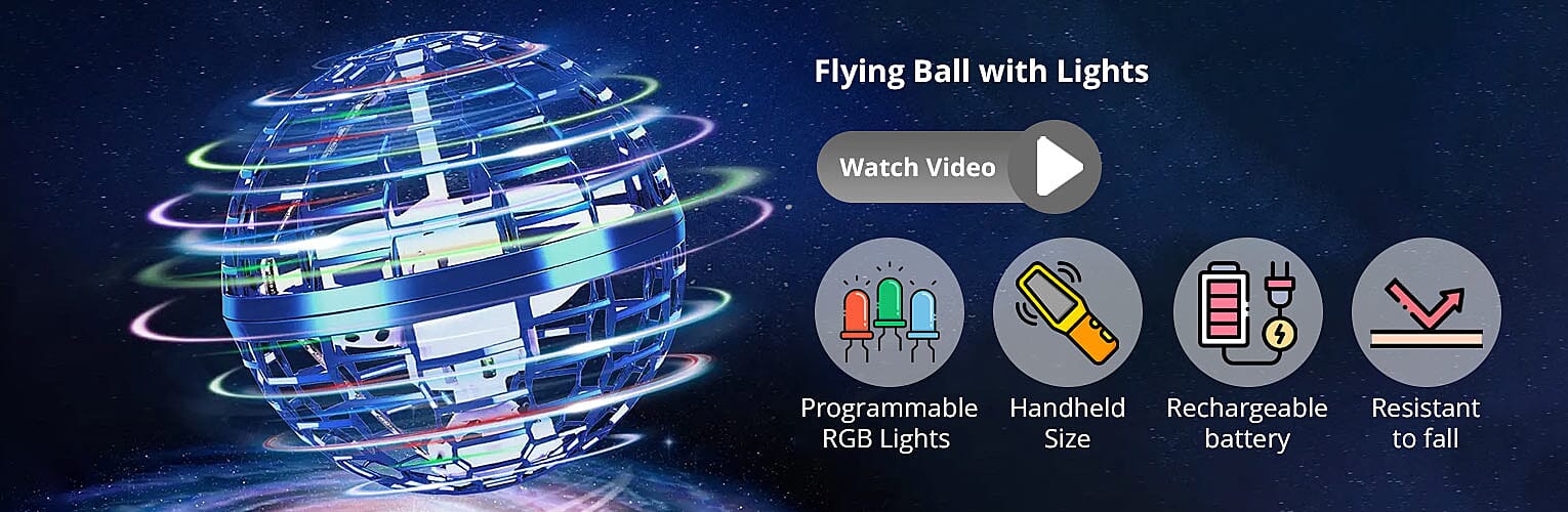 Flying Ball with Lights Banner