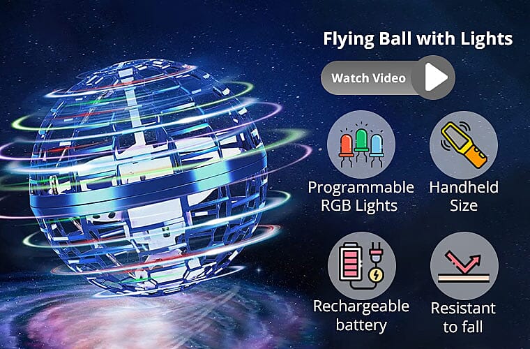 Flying Ball with Lights Banner