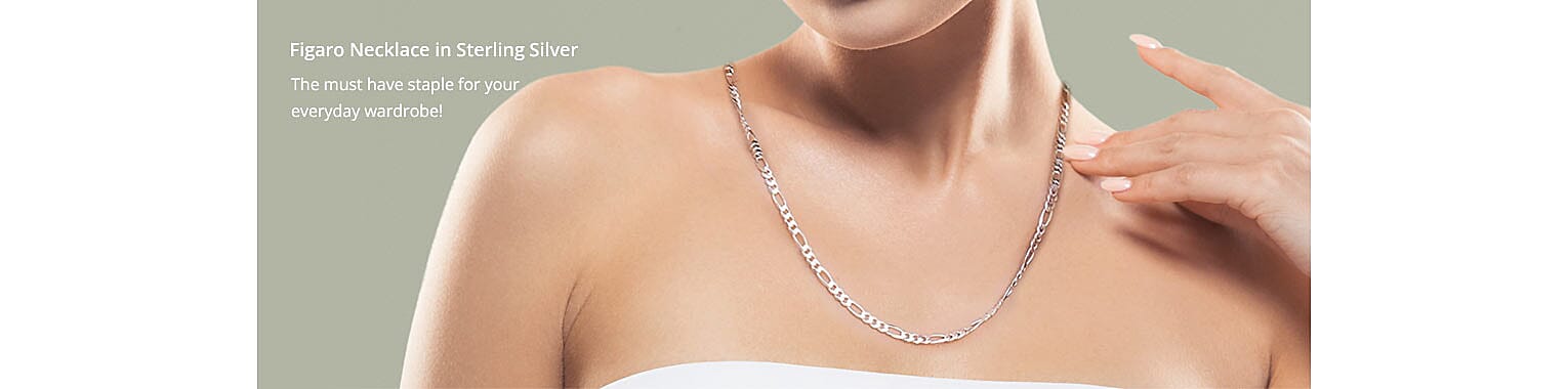 Figaro Necklace in Sterling Silver Banner