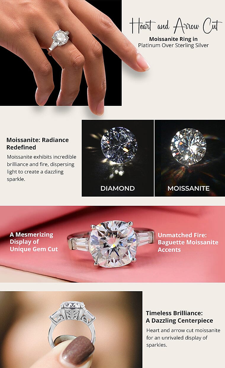 Heart & Arrow Cut Moissanite Ring  Banner