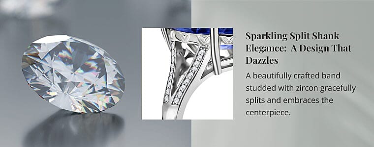 Sparkling Split Shank Elegance: A Design That Dazzles Banner