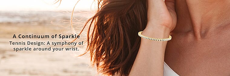 Diamond Tennis Bracelet in 14K Gold Banner