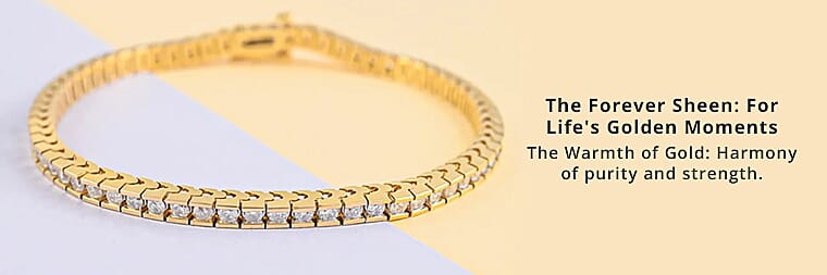 Diamond Tennis Bracelet in 14K Gold Banner