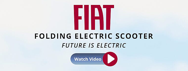 Fiat Folding Electric Scooter Banner