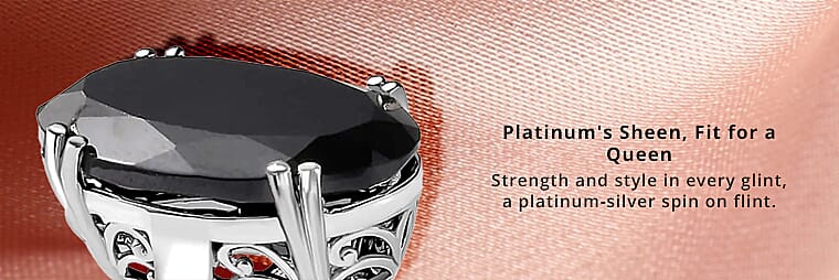 Thai Black Spinel Solitaire Ring  Banner
