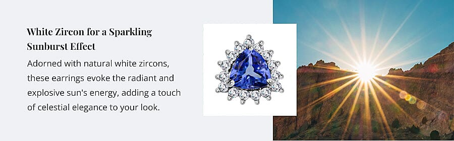 White Zircon for a Sparkling Sunburst Effect Banner