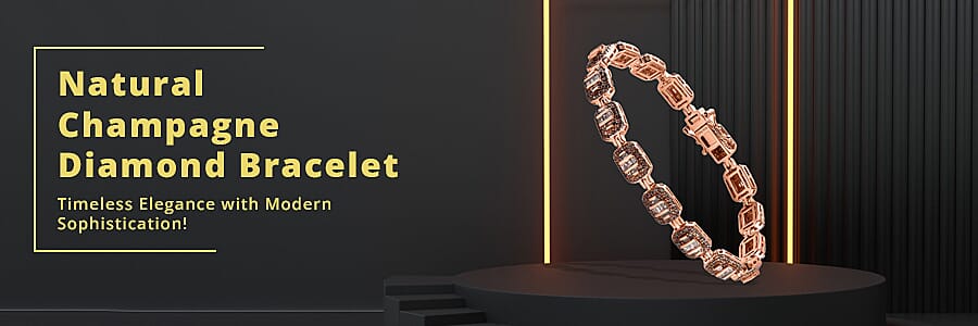 Natural Champagne Diamond Bracelet Banner