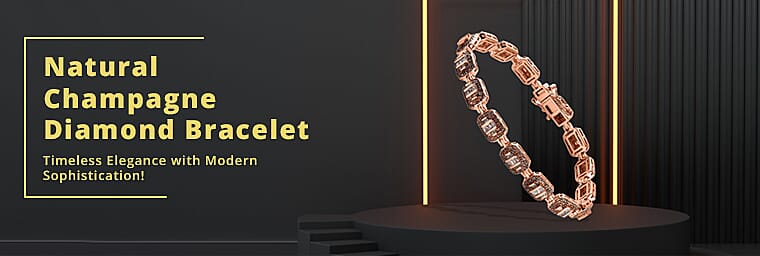 Natural Champagne Diamond Bracelet Banner