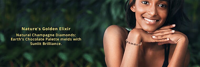 Natural Champagne Diamond Bracelet Banner