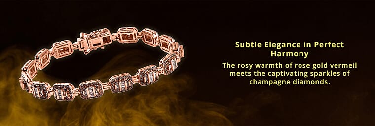 Natural Champagne Diamond Bracelet Banner