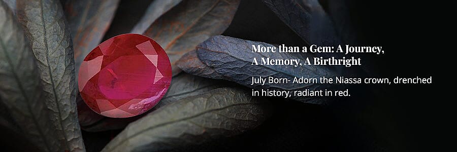 Niassa Ruby Tennis Necklace in Sterling Silver Banner