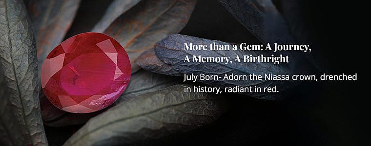 Niassa Ruby Tennis Necklace in Sterling Silver Banner