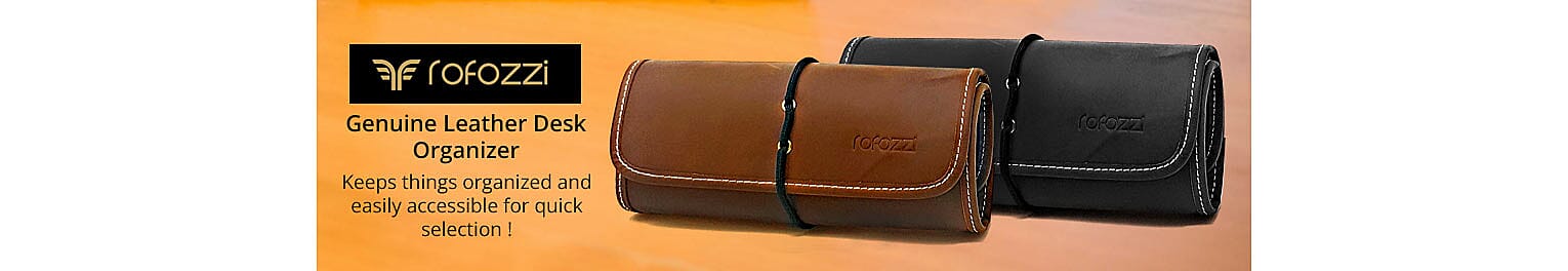 Rofozzi- Genuine Leather Desk Organizer Banner