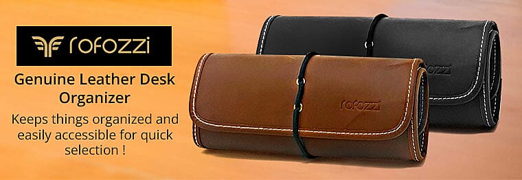Rofozzi- Genuine Leather Desk Organizer Banner