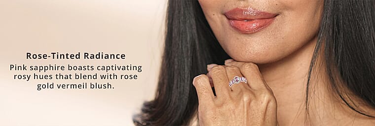 Madagascar Pink Sapphire Ring in Sterling SilverBanner