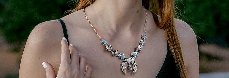 American Natural White Buffalo Necklace Banner