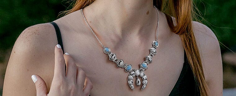 American Natural White Buffalo Necklace Banner