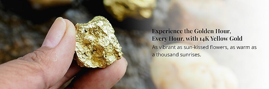 Experience the Golden Hour, Every Hour, with 14K Yellow Gold Banner