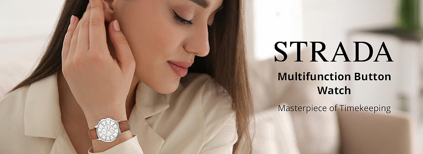 Strada Multifunction Button Watch Banner