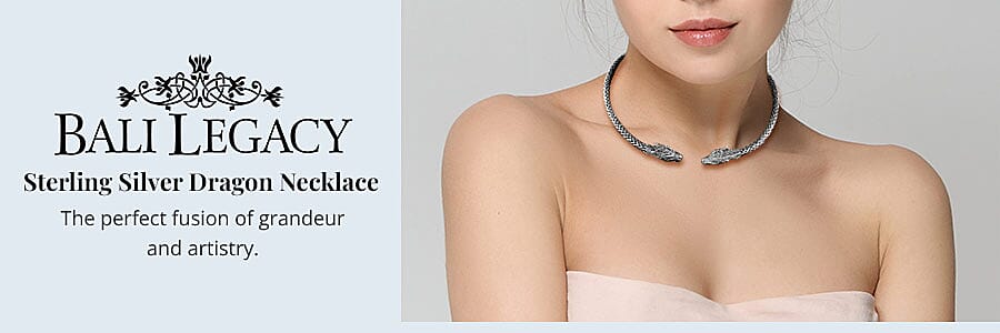 Bali Legacy Sterling Silver Dragon Necklace Banner