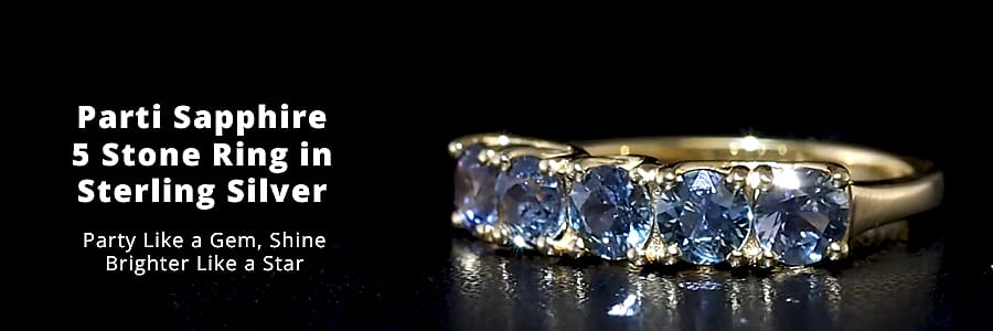 Parti Sapphire 5 Stone Ring in Party Like a Gem, Shine Brighter Like a Star  Banner