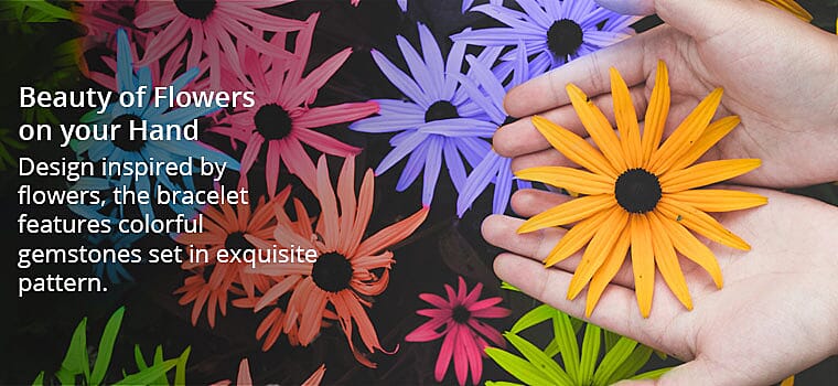 Beauty of Flowers on your Hand