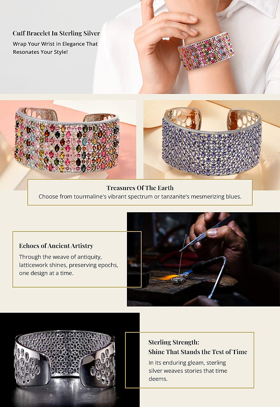 Cuff Bracelet In Sterling Silver Banner