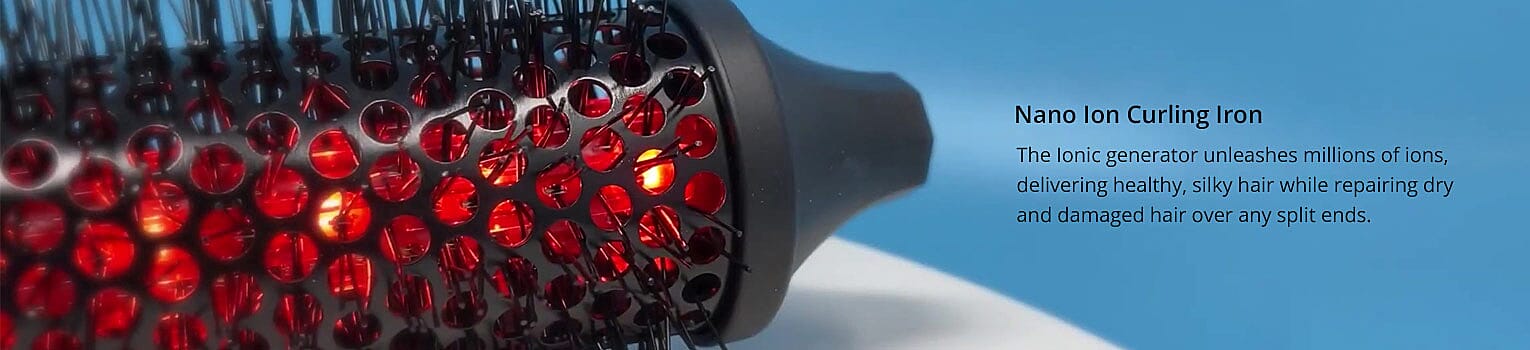 Nano Ion Curling Iron Banner