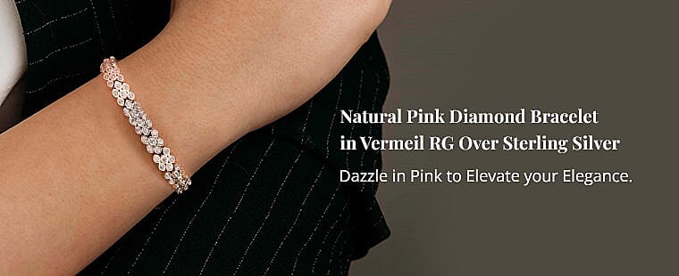 Natural Pink Diamond Bracelet  Banner