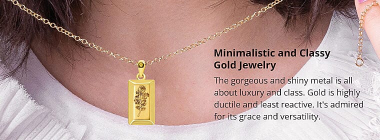 Minimalistic and Classy Gold Jewelry Banner