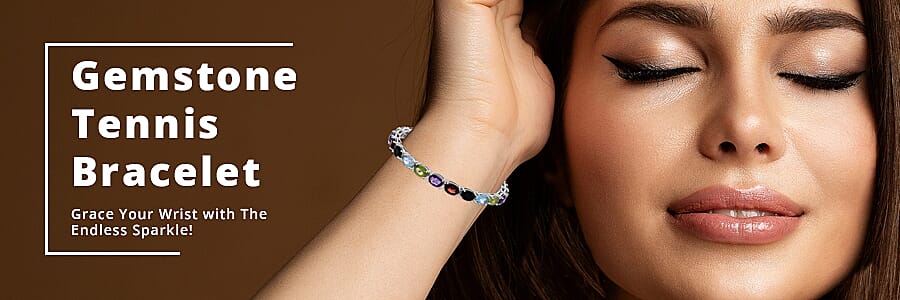 Gemstone Tennis Bracelet  Banner