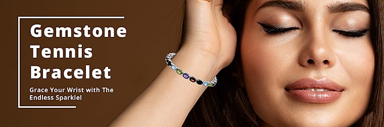 Gemstone Tennis Bracelet Banner