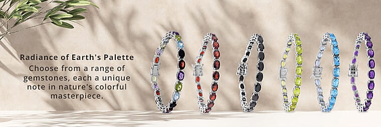 Gemstone Tennis Bracelet Banner