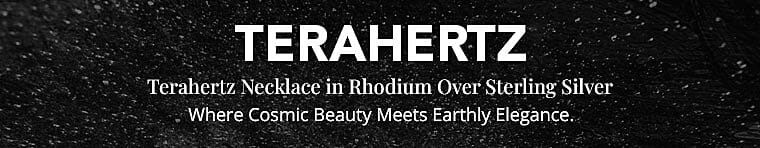 Terahertz Necklace in Rhodium Over Sterling Silver Banner