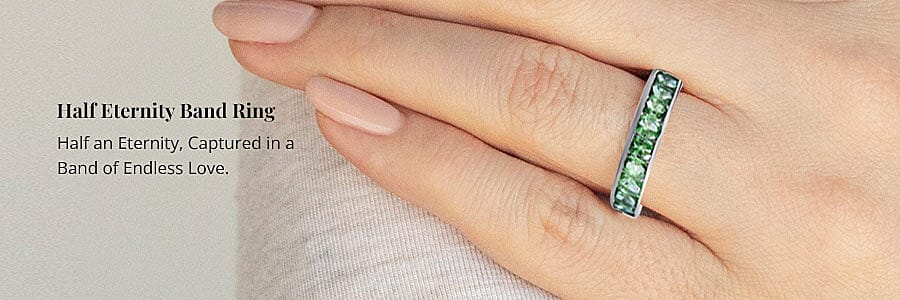 Half Eternity Band Ring Banner