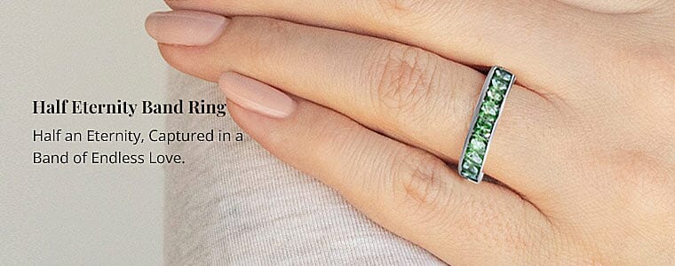 Half Eternity Band Ring Banner