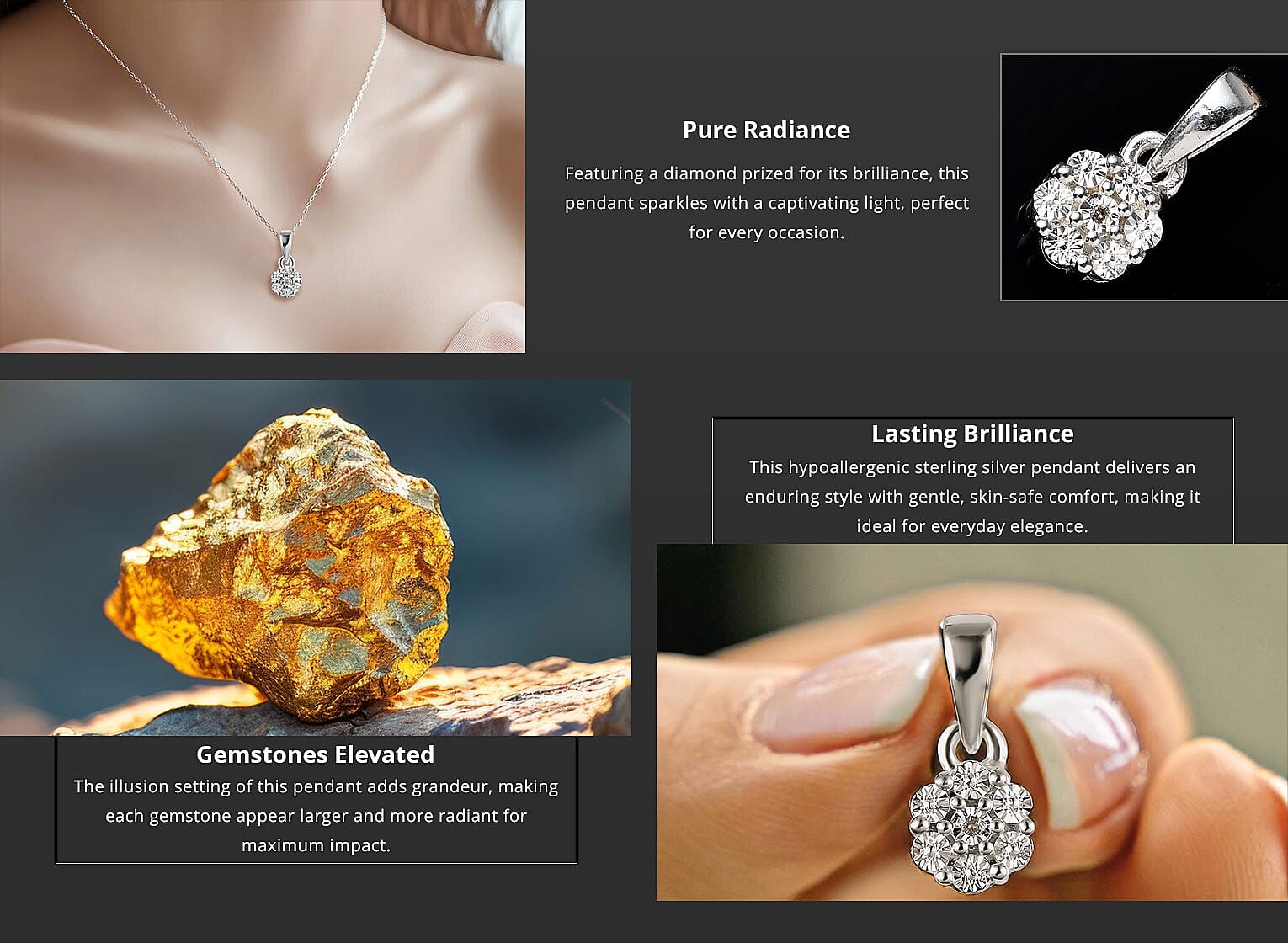 Diamond Accent Pendant in Sterling Silver Banner