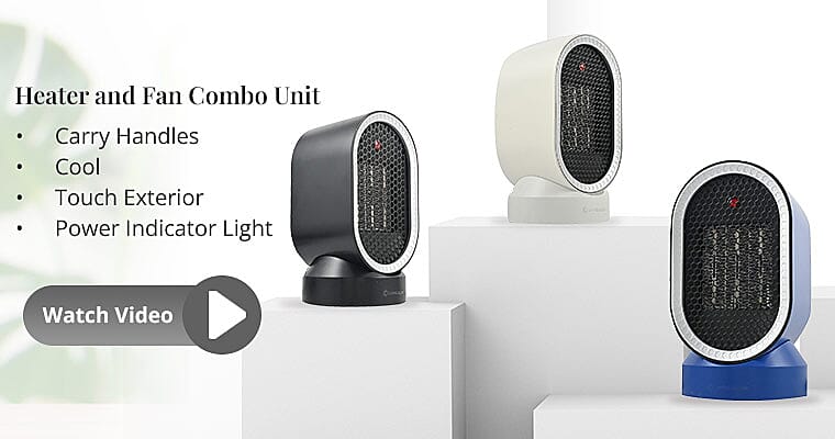 Heater and Fan Combo Unit Banner