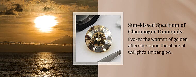 Sun-kissed Spectrum of Champagne Diamonds Banner