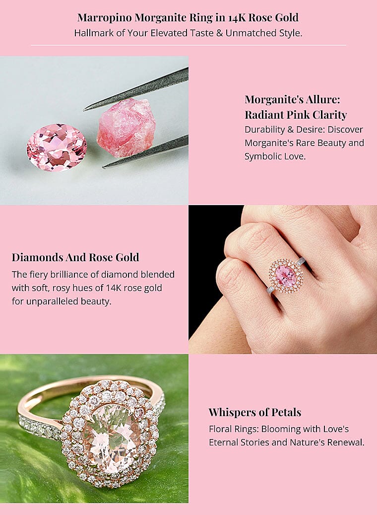 Marropino Morganite Ring in 14K Rose Gold Banner