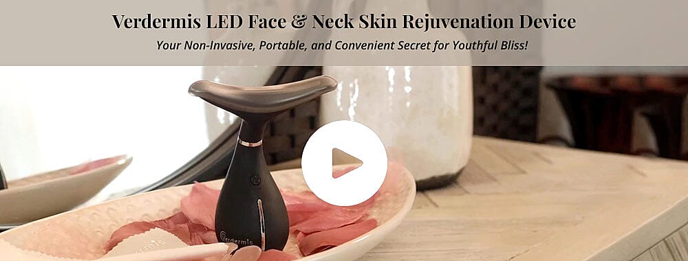 Verdermis LED Face & Neck Skin Rejuvenation Device Banner