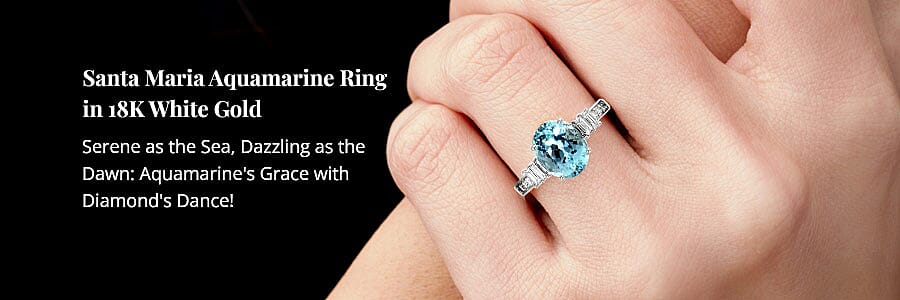 Santa Maria Aquamarine Ring in 18K White Gold Banner