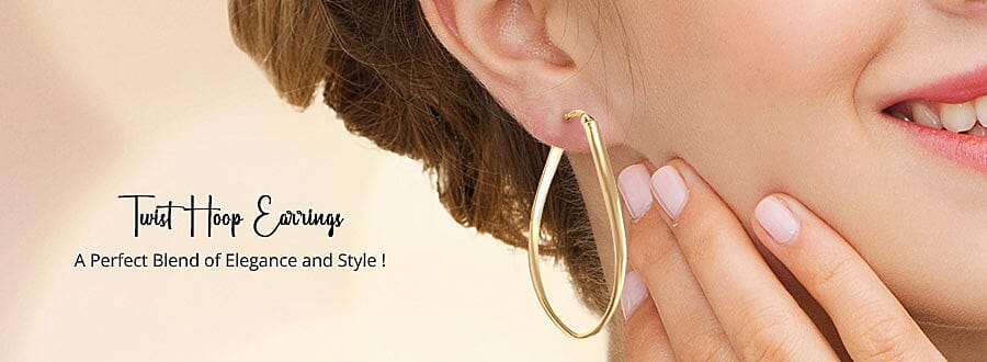Twist Hoop Earrings Banner